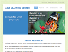Tablet Screenshot of ablelearningcenter.com